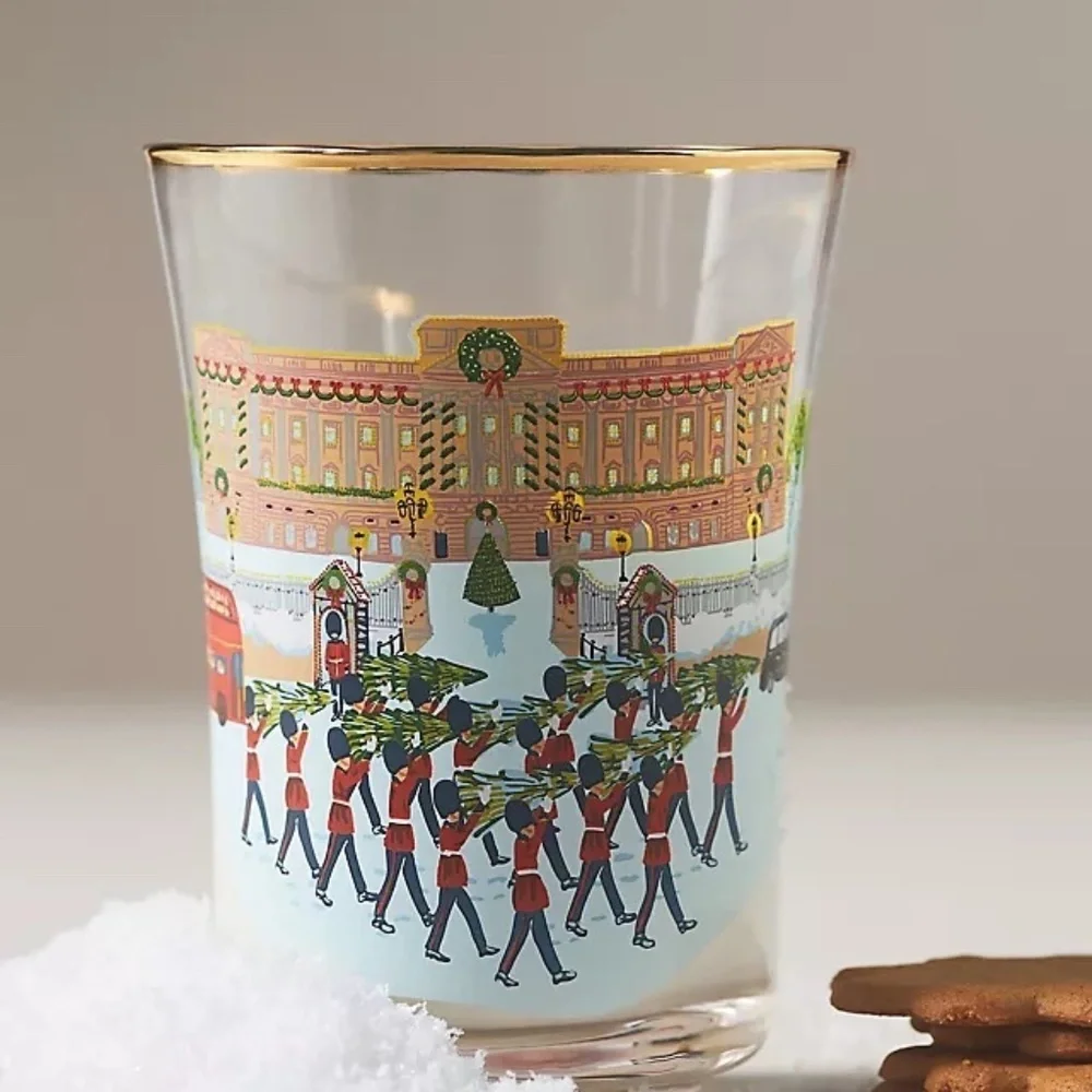 New Anthropologie Holiday in the City London Juice Glass